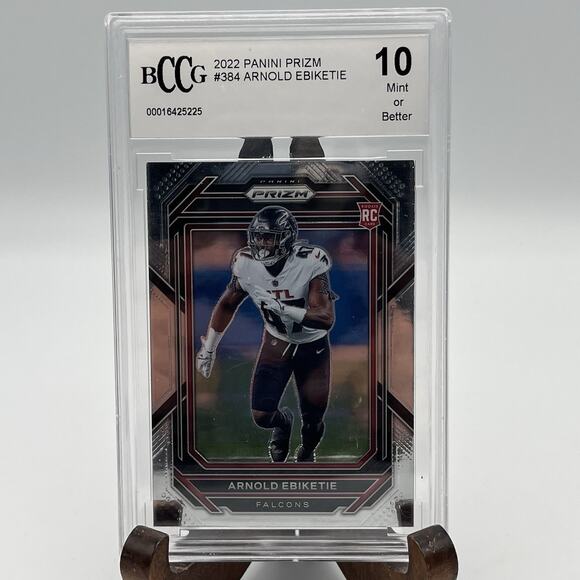 ARNOLD EBIKETIE 2022 Panini Prizm #384 BCCG Graded 10 Mint - Picture 1 of 2